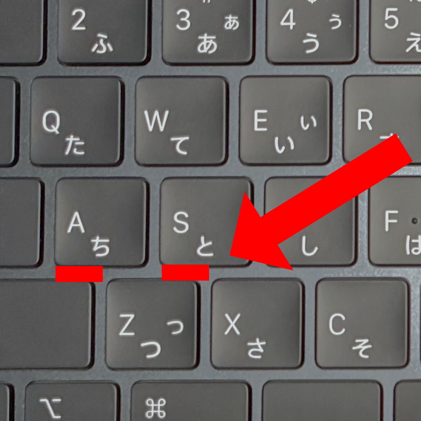 MacBook Airキーボード配列